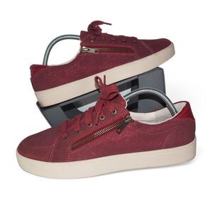Waco Revitalign Wrigley Orthotic Suede Sneakers "Rosewood Shimmer" Women's 11D